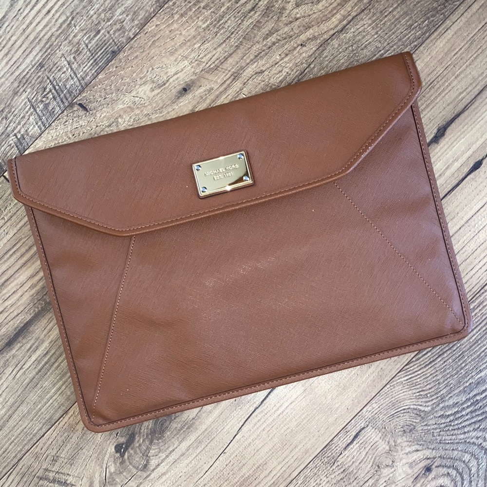 Michael Kors Tan/Cognac Leather Laptop Bag